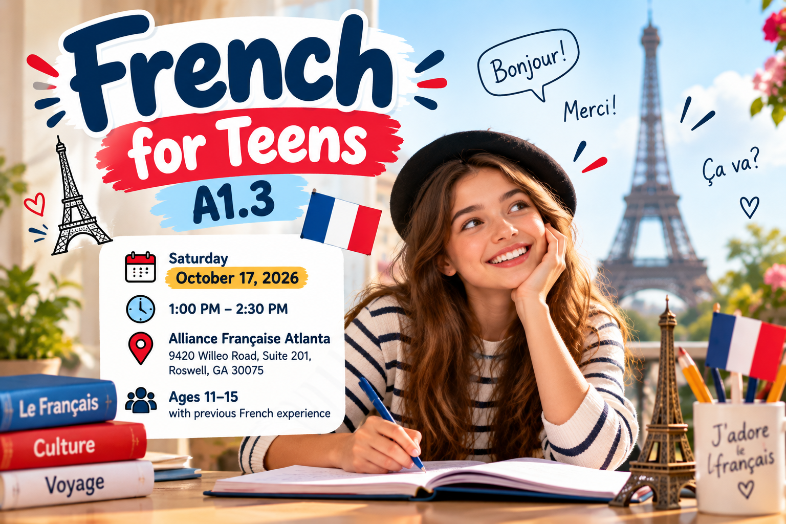 French Classes for Teens in Roswell, GA: A Fun Way to Learn a New Language