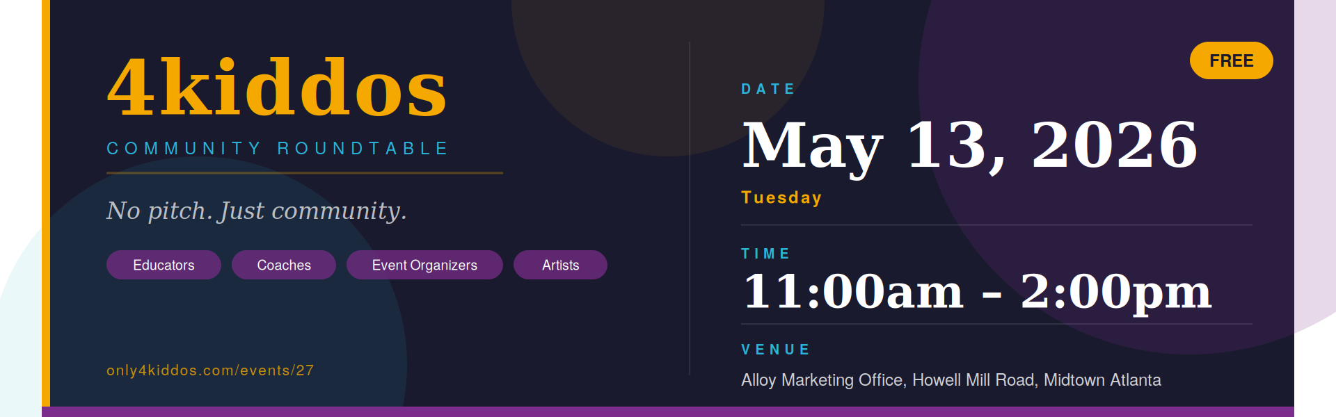 4kiddos Community Roundtable — Atlanta